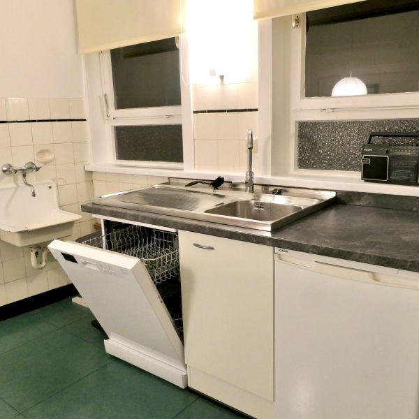 Küche mit Geschirrspülmaschine